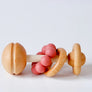 Wooden baby rattle by Blossom and Bear