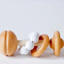Wooden baby rattle by Blossom and Bear
