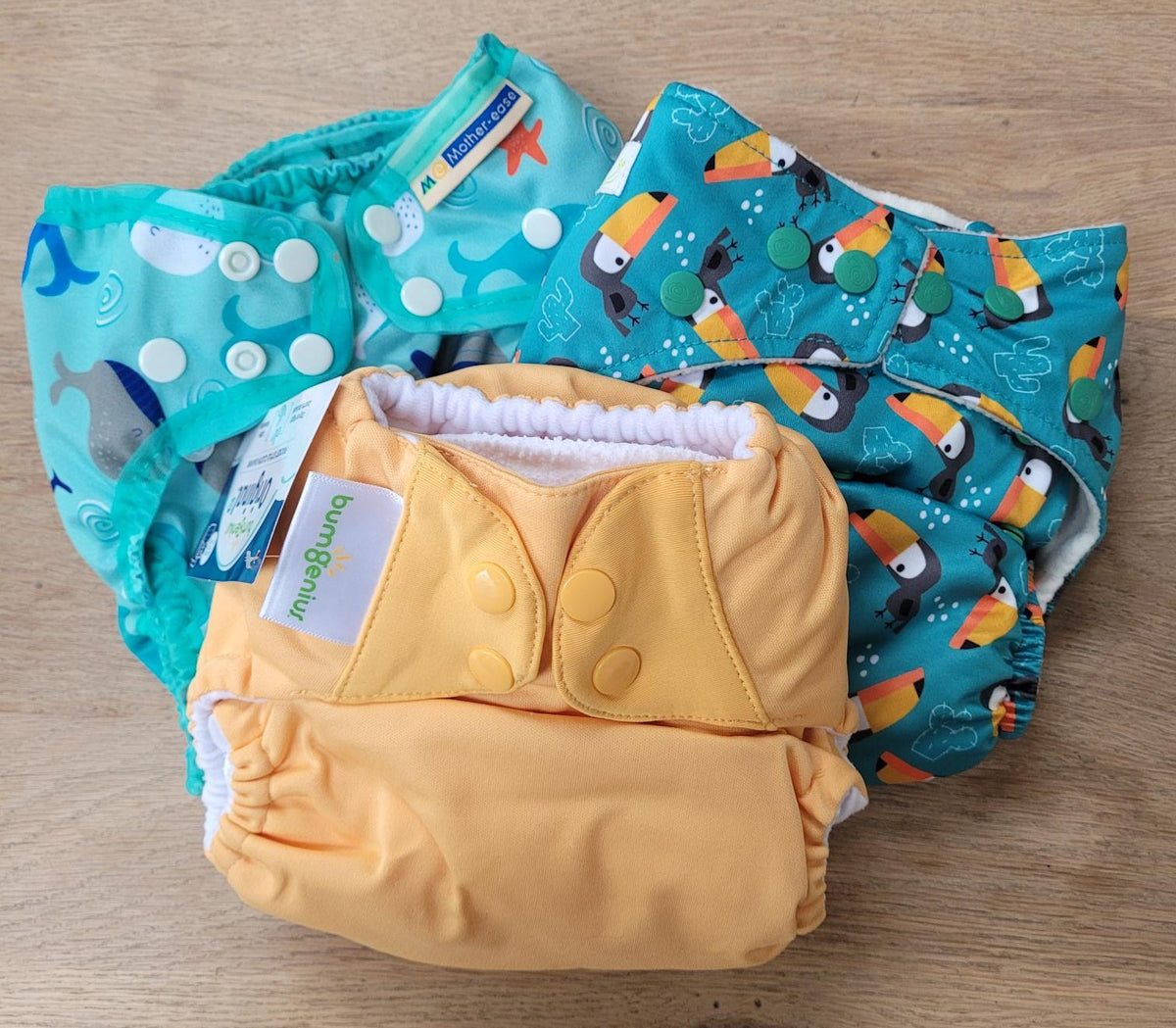 Warrington Trial Nappy Kit easy Onesize nappies Lizzie's Real Nappies