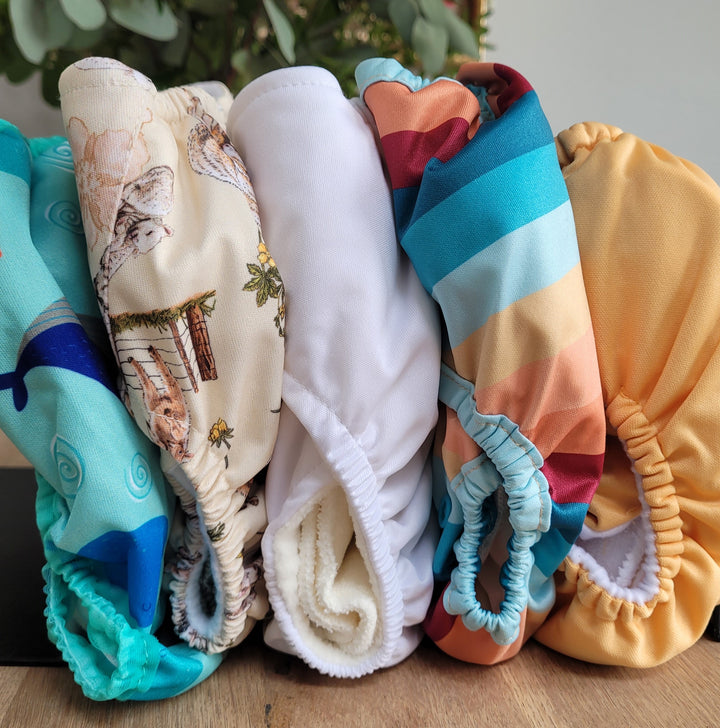 £70 Real Nappies for London Trial Kit - easy 'birth to potty' nappies