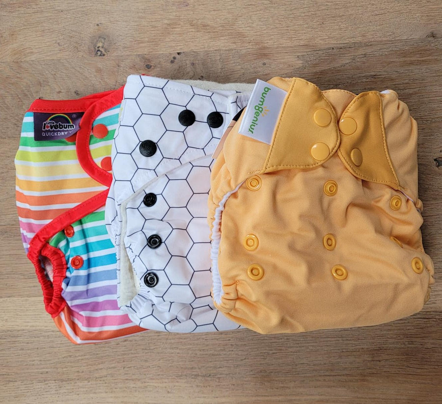 £40 Real Nappies for London Trial Kit - easy 'birth to potty' nappies