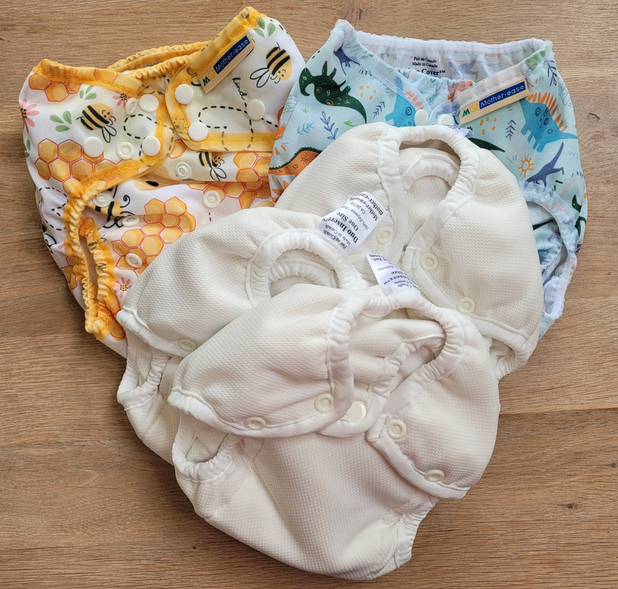 £70 Real Nappies for London Trial Kit - Motherease nappies