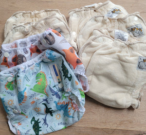 £70 Real Nappies for London Trial Kit - ORGANIC nappies (small size only)