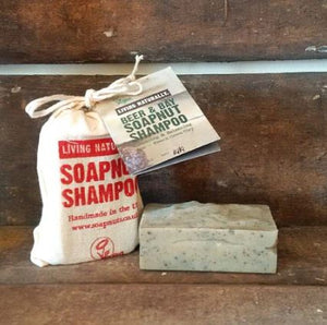 Beer and Bay Soapnut shampoo  bar by Living Naturally 90g