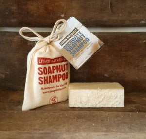 Coconutty Soapnut shampoo bar by Living Naturally 90g