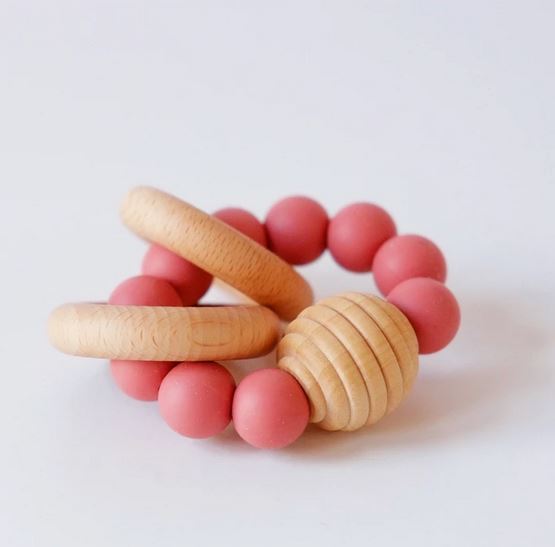 Beehive Rattle Wooden Beehive rattle / teething toy by Blossom & Bear – Lizzie's Real ...